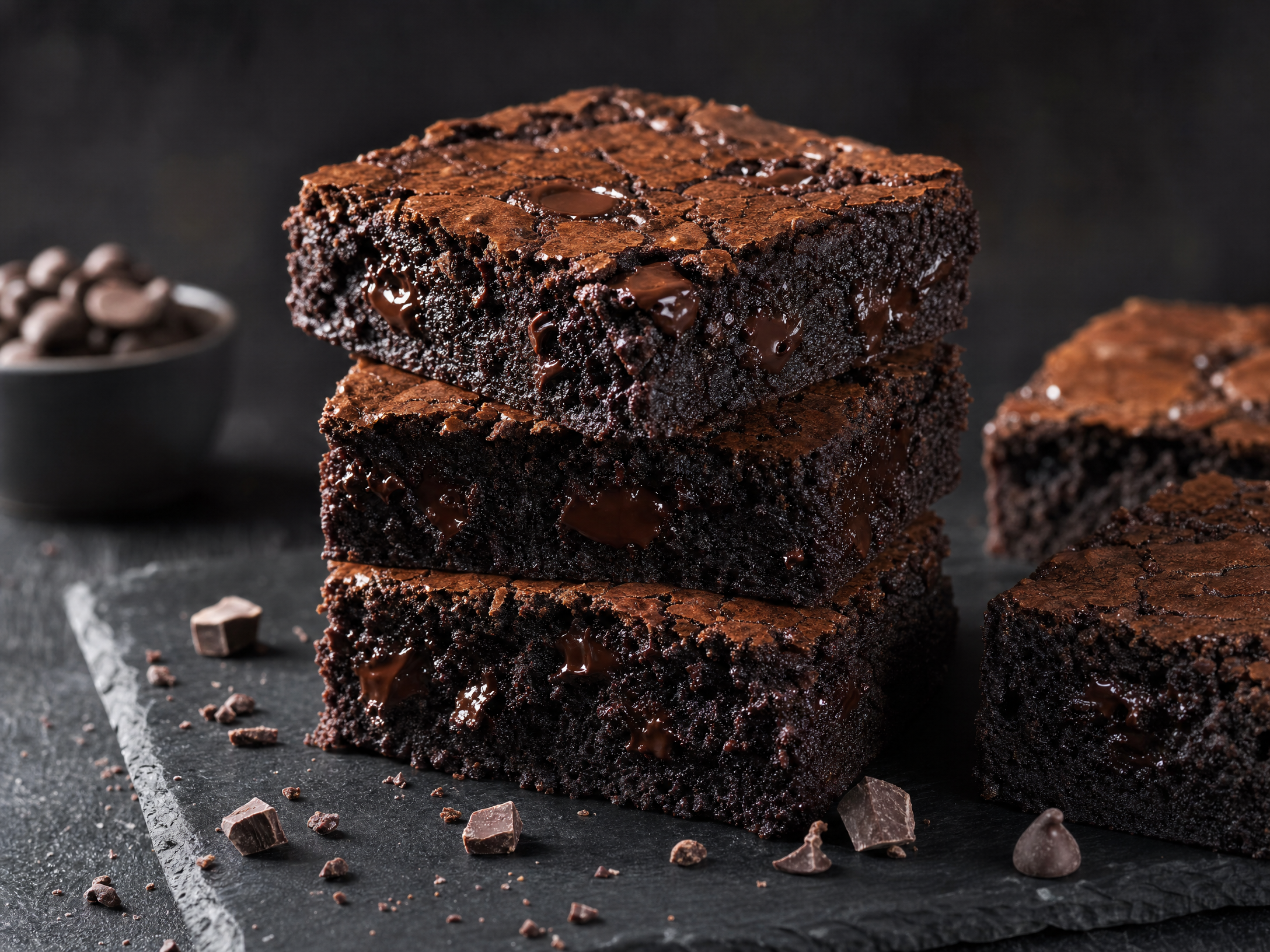 "Midnight" Double Chocolate Fudge Brownies Recipe